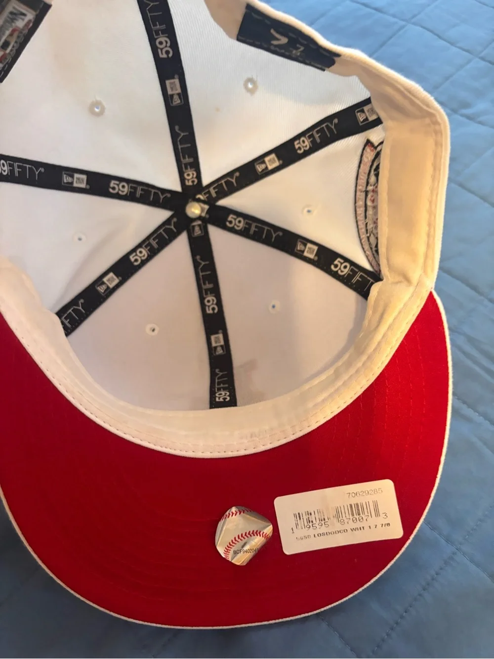 New Era White LA Baseball Cap - 59FIFTY